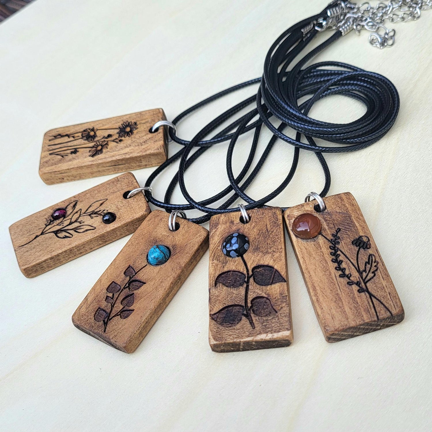 wooden jewellery