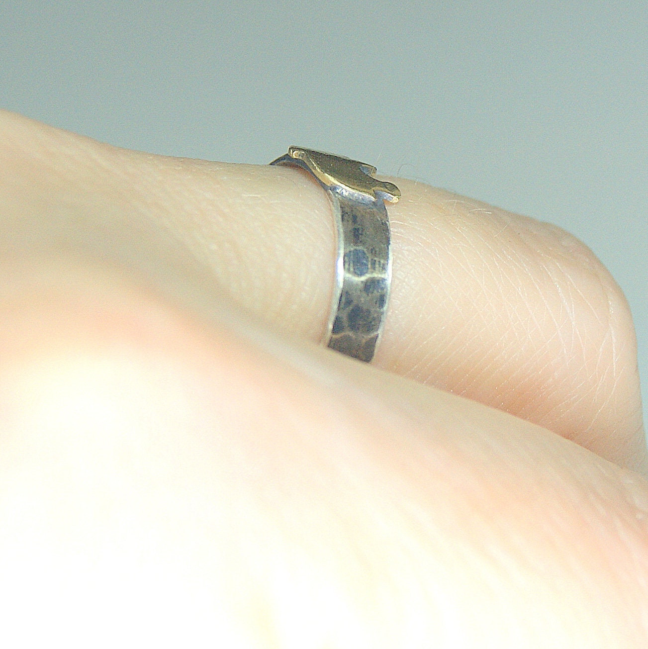 Sterling Silver Ring, Good Luck Jewellery, Brass Elephant Ring