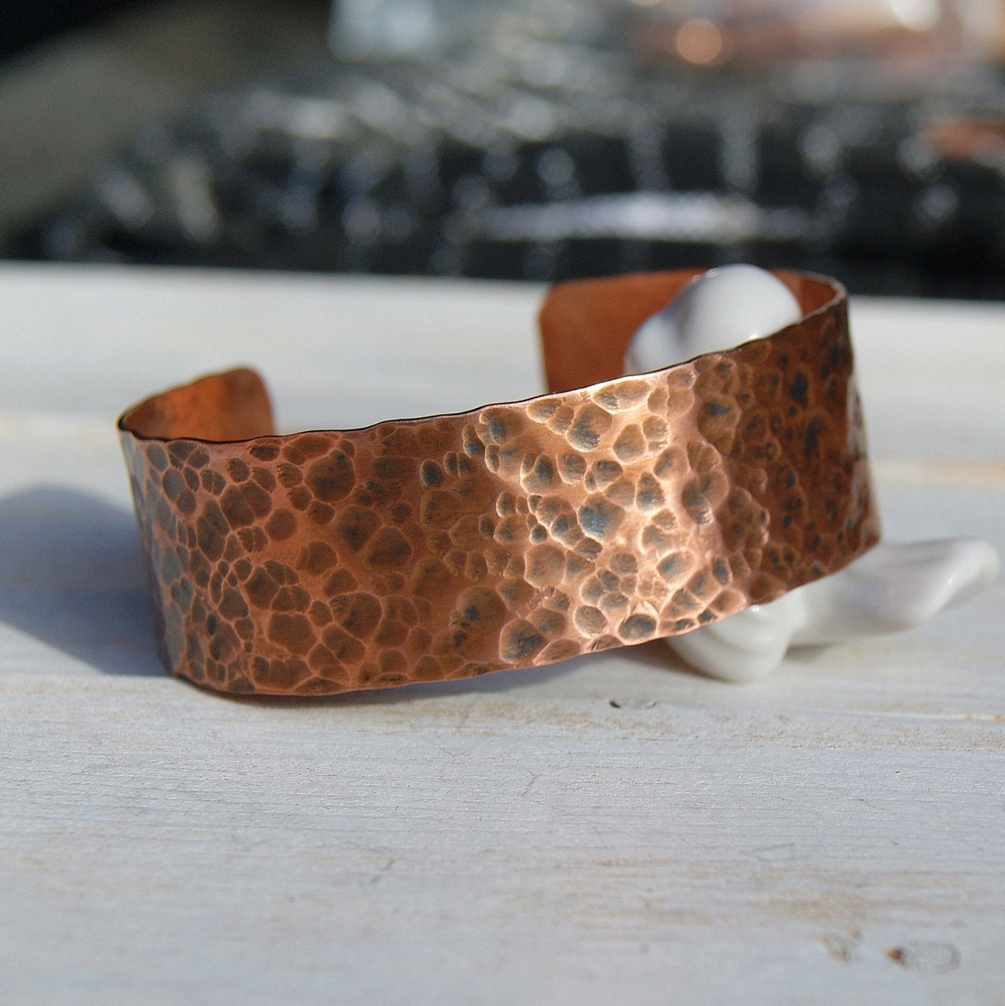 Copper Engraved Bracelet, Hidden Message Bracelet, One Step At A Time