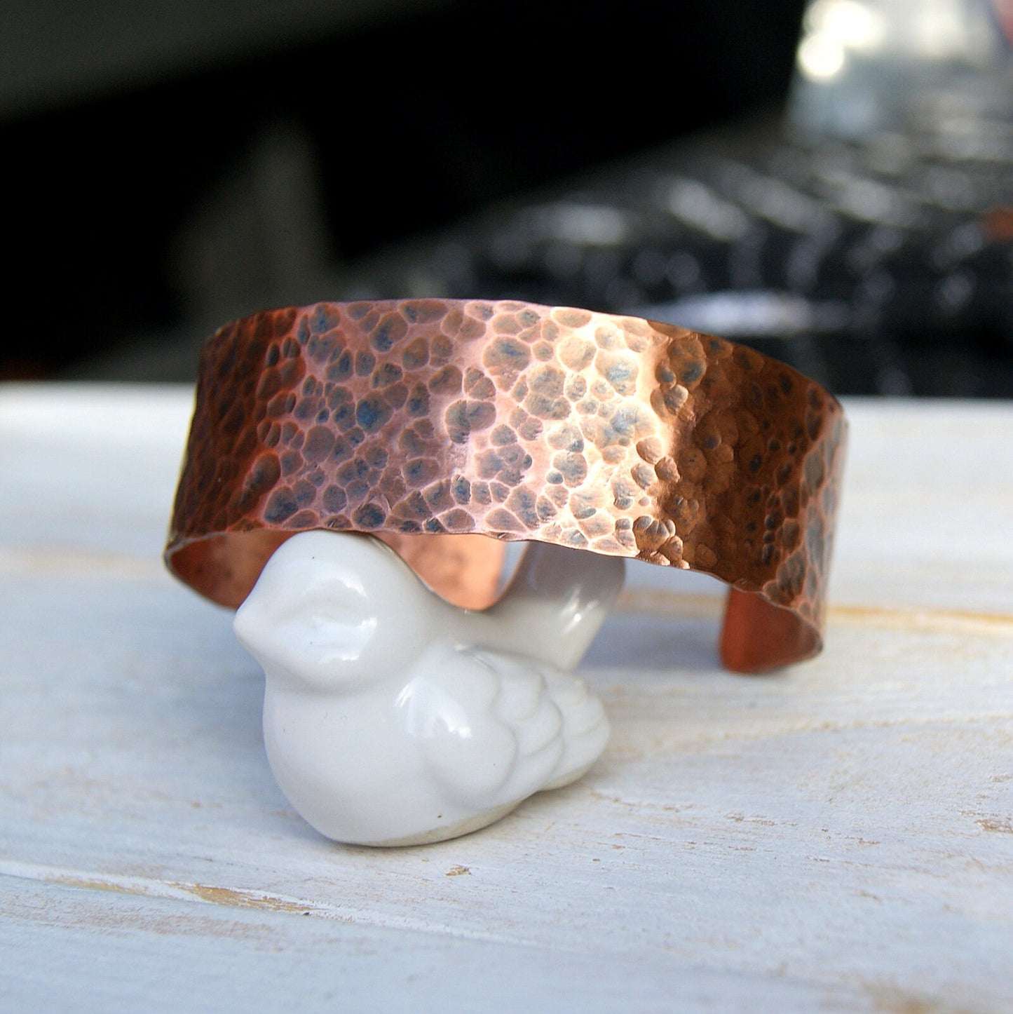 Copper Engraved Bracelet, Hidden Message Bracelet, One Step At A Time