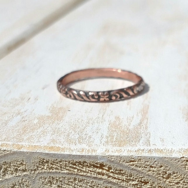 Copper Ring, Stacking Ring, Copper Jewellery